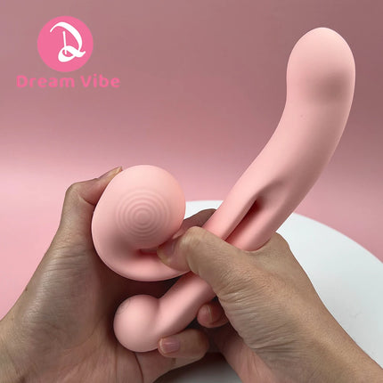 Pink Snail Vibrator G-spot Dildo Penetration Flexbile Snail for Perfect Clit Fit Stimulaiton 10 Modes Pleasur Sex Toy for Woman