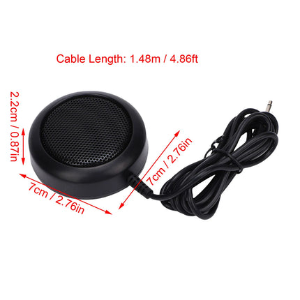 Car Radio External Speaker Fit for YAESU FT-1802M FT-1807M FT-1900R FT-1907R FT-7800R Round 3.5mm Plug 1W CB External Speaker