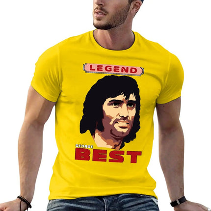 GEORGE BEST - Football Legend T-Shirt anime figures cheap stuff boys whites shirts graphic tees men clothing