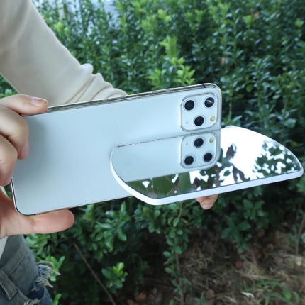 Universal Upgraded Smartphone Camera Mirror Reflection Clip Kit with Selfie Reflector Adjustable Mobile Phone Lens Mirror Clip