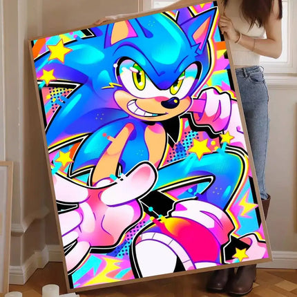 Affiche Murale Sonic 50x70cm Déco Moderne | Sonic Poster Wall Art Picture