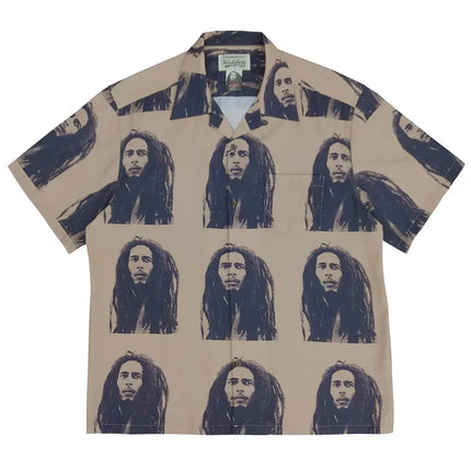 Film Character Printing Hip Hop Wacko Maria Shirt Men Women Loose High Street Top Black White Short Sleeve Shirts