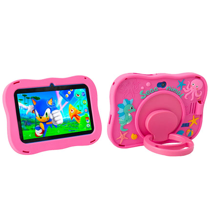 7 Inch Kid Tablet Android 13, 4GB(2+2 Expand) RAM 128GB ROM,Bluetooth,1024x600 LCD 4800MAH Battery,Dual Camera, WiFi Tablet PC