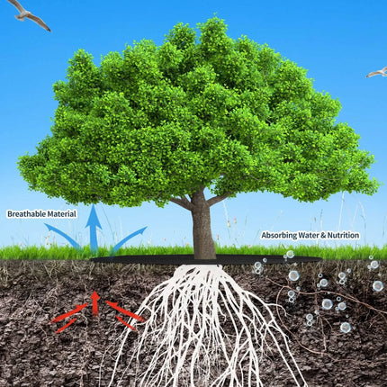 5-50pcs Non Woven Tree Cover Rings Round Protector Weed Fabric Degradable Plant Cover Mat Garden Anti Grass Tools Felt Cloth