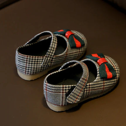 NEW Classic Winter Princess Shoes Baby Soft-solar Toddler Shoes Girl Children Plate Cloth Single Shoes 0-3 Years Old Bow Sandals