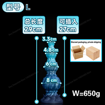 Huge Long Anal Plug/Dildo Monster Alien Large Butt Plug Silicone Suction Cup Anal Dilator G-Spot Sex Toys For Women Men Ass Toys