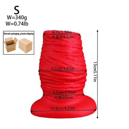 NEW Silicone Huge Hollow Anal Plug dildo Fisting Anal Dilation Gay Sex Toys for man Prostate Massage Vaginal Speculum Butt plug