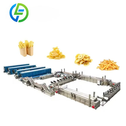 Customize China Factory Direct Sale Customized Complete Fully Automatic 100kg French Fried Potatoes Fries Production Line