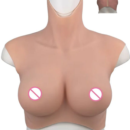 EYUNG 7/9th Boobs Plus Size Breast Cosplay Fake breasts K Cup Crossdressing Silicone Breastplate Fake Meme Crossdresser 50-110kg