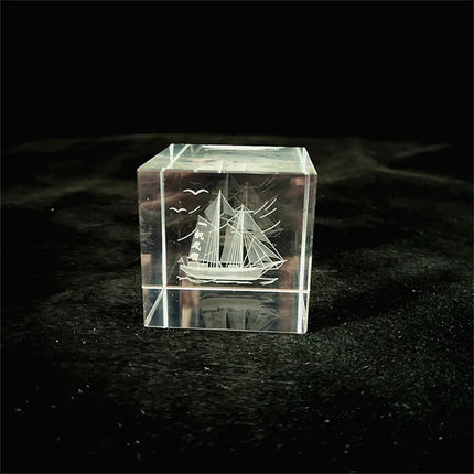 Creative 4cm Rain Clouds Raindrop Cloud Square Crystal Ornaments Heart Shape Home Office Decor Birthday Valentine's Day Gifts