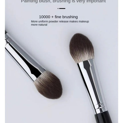 Peach Heart Blusher Brush Powder Blush Cream Liquid Blush Makeup Brushes Flat Small Precise Blush Brush Makeup Tools