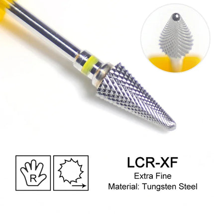 Nail Drill Bits Carbide Large Cone Electric Milling Cutter Gel Polish Remover Grinding Tools DIY Accessories Supplies