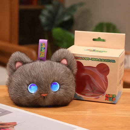 Tobot AI Plush Cat Toy Interactive Emotional Companion  Robot Stuffed Animal Kids Educational Trendy Children's Plush Doll