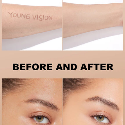 White Liquid Foundation Cosplay Face Makeup Base Long-lasting Waterproof High Coverage Concealer Foundation Makeup for Women