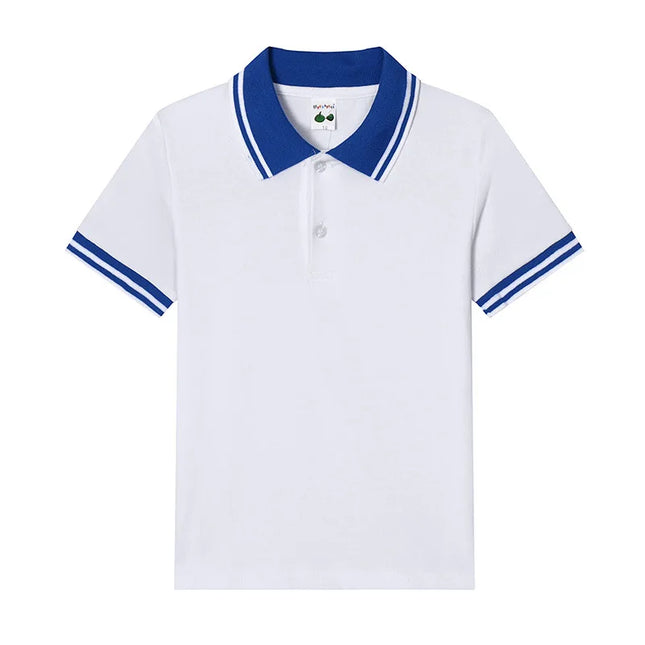 Boys Polo Shirt Summer Sports Jersey Children Casual Tees Cotton Girls Clothing Kids T-Shirts Short sleeve Tops 3-14 Years