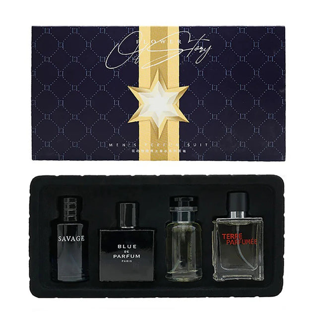 Luxury Brand Perfume Men Cologne Parfums Homme Gift Box 4Pcs Set 100ml Perfumes Masculinos Natural Floral Fruity Scent SprayLuxu