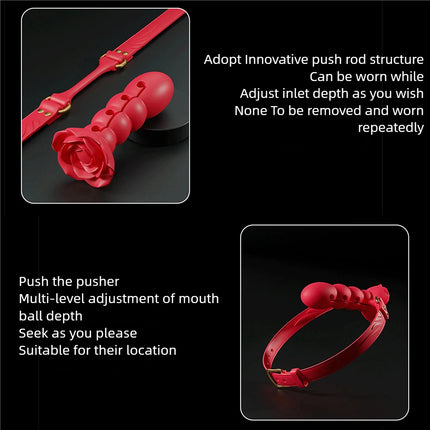 Mouth Gag Mouth Ball Non-Toxic Silicone Material Adult Sex Toys Suitable For Couples Bdsm Foreplay Bundled Flirting Props Train