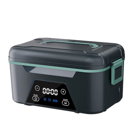 Portable 1.5L Stainless Steel Electric Lunch Box Rechargeable Cordless Self-Heating Wireless Design for Car Picnics Outdoor