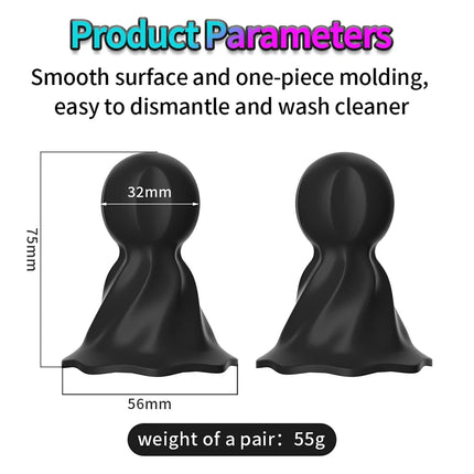 Silicone Breast Pump Breast Massager Nipple Clamp Stimulating Adult Sexual Products Couple Flirting Sex Toys For Women Gay BDSM