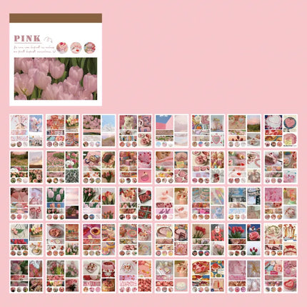40pcs/pack Aesthetics Decor Stickers Book DIY Scrapbooking Supplies Album Creative Stationery Already Cut Ins Stickers