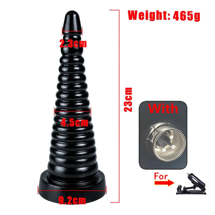 3XLR Sex Machine Attachments Huge soft Butt Plug Large Anal Trainer Realistic Dildo adult Masturbation Toys Vac-U-Lock Connector