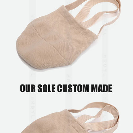 Girls Rhythmic Gymnastics Shoes Women Adult Children Half Sole Jazz Ballet Dance Shoes Half Toe Shoes Woman Belly Dancing Shoes