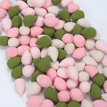 20/50/100PCS Mini Makeup Sponges - Latex-Free, Water-Activated Blenders for Foundation/BB Cream/Concealer, Precision Eye