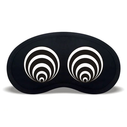 Cute Expression Black Blackout Eye Mask Women Girl Men Office Travel Essential Gift Unisex Funny Cartoon Nap Time Sleep Eye Mask