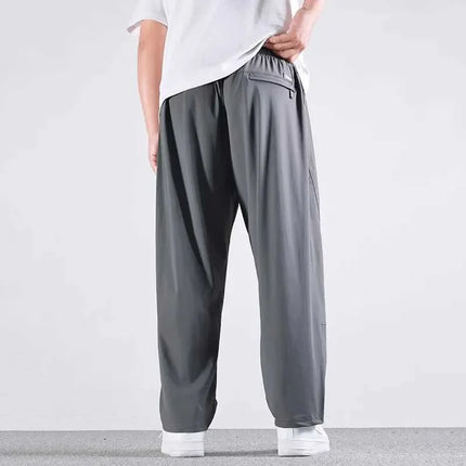 10XL Casual Pants Mens Straight Loose Trousers Men Clothing Elastic Waist Quick Dry Pants Summer Fashion Oversized Joggers Pants