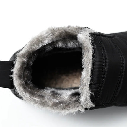 Kidmi Winter Fuzzy Women Shoes Warm Cold-proof Velvet  Antiskid Waterproof Women Boots Outdoor Indoor Soft House Women Shoes