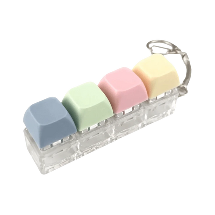 Relaxing 4/9 Keys Finger Keyboard Keycap Key Button Decompression Toy Stress Relief Gadget Pinch Toy Adult