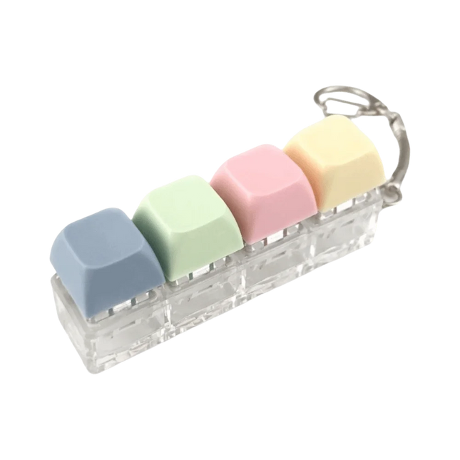 Relaxing 4/9 Keys Finger Keyboard Keycap Key Button Decompression Toy Stress Relief Gadget Pinch Toy Adult