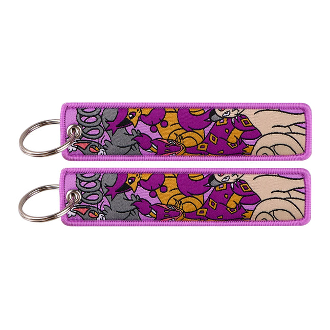 Anime Keychain Cute Gengar Key Tags For Cars Keyring Bags Keys Holder for Women Men Cartoon Cosplay Accessories Toys Gift