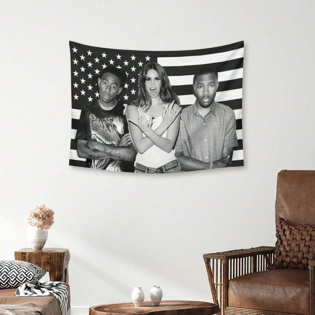 Frank Flag Ocean Outdoor Decors Lana Tapestry Del Rey Funny Flags for Bedrooms Flaga Home Decor Items Decoration Garage Custom