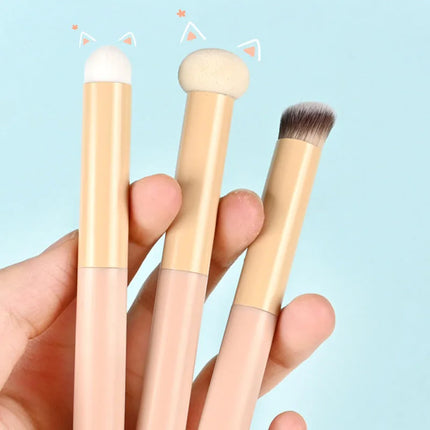 3Pcs Soft Mushroom Sponge Head Makeup Brushes Lipstick Lip Makeup Brush Cosmetic Tools Foundation Concealer Brush Cosmetic Tools
