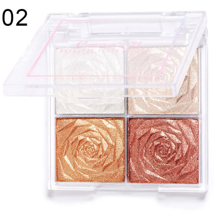 Highlighter Contour Palette illuminator Makeup 3D Bronzer Matte Contour Powder Rose Blush Highgloss Palette Cosmetics