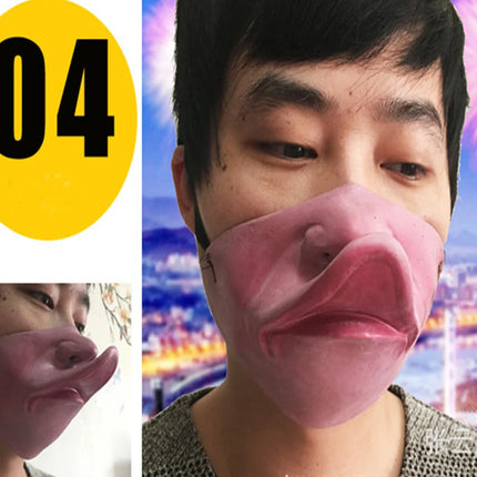 Clown Mask Cosplay Latex Props Humorous Elastic Band Horrible Scary Half Face Masks Adult Party Funny Halloween Decor Toy