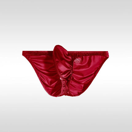 Japanese Men's Underwear Upturned Style Narrow Side Triangle Panties Low Waist Sexy Tight Half Wrap Buttocks Briefs