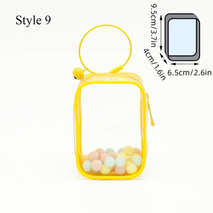2023 Plush Doll Storage Pouch Transparent Mystery Box Storage Fashion Thicken Keychain Bag Classic Cute Doll Bag Keychain Wallet