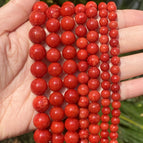 Red coral jade / 10mm 36 to 37pcs