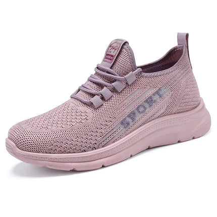 Sneakers 2025 New Fashion Wedge Platform Plus Size Casual Sports Shoes Women Lace-up Mesh Breathable Women's Vulcanized Shoes