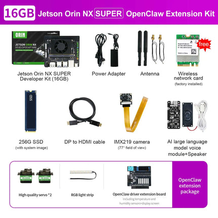 Jetson Orin NX Developer Kit Super Version with 117/157TOPS Computing Power For Embedded Edge Systems 8GB/16GB RAM Deep Learning