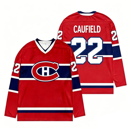 Merch Montreal Canadiens Team Hockey Jersey V-Neck Long Sleeve Athletic Sweatshirt Women Men Player Cosplay Top Shirts