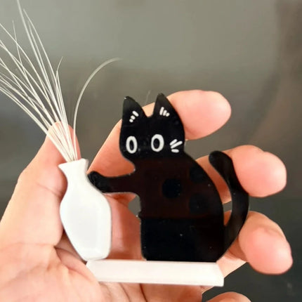 Cat Hair Storage Fridge Magnets Cat Whisker Holder Cat Hair Collection Fridge Magnets Pet Fur Keepsake Capsule DIY Souvenirs