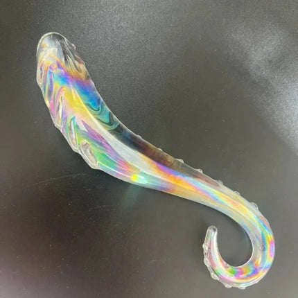Sea Horse Glass Anal Plugs Wholesale Glass Masturbation Erotic Toys Pink Purple Black Green Blue Crystal Glass Dildos for Women