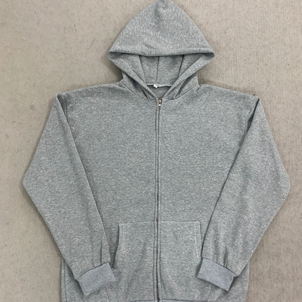 Gothic Rhinestone Inlaid Hoodie Solid Color Oversized Casual Jacket Trendy BF Style Fashion for Men And Women