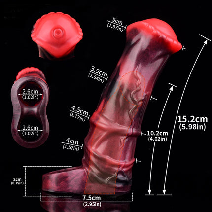 FAAK 10 Mode Remote Control Vibrator Realistic Penis Sleeve Male Sex Toys for Men Penis Enlarger Thicken Dildo Cock Ring