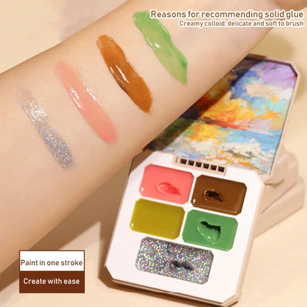 Solid Nail Polish Color Mud Gel Full Coverage Painting Nail Art Glue Mousse Creamy Texture Manicure Varnishes Solid UV Gel Plate