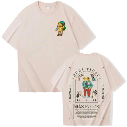 Debi Tirar Mas Fotos World Tour 2026 Bad Bunny Graphic T-Shirts Men Women Loose Casual Cotton Tees Street Hip Hop Oversized Tops