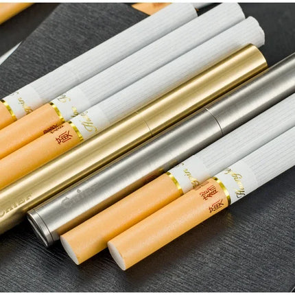 Creative Unusual Kerosene Lighter Copper Nunchaku Funny Retro Grinding Wheel Flint Lighters Foldable Mini Portable Men's Gift